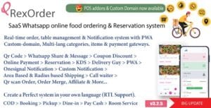 QrexOrder - Restaurant QR Menu - WhatsApp Ordering & Reservation SaaS Platform 3.2.0