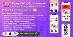 Rawal - Ionic Woocommerce & Flutter Woocommerce Full Mobile Application Solution with Setting Plugin 3.1.1