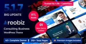 Reobiz - Consulting Business WordPress Theme 5.1.7
