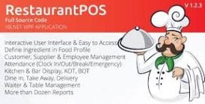 RestaurantPOS - VB.NET WPF Application With Free ASP.NET Web extension 1.1.1.3