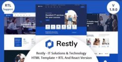 Restly - IT Solutions & Technology WordPress Theme 1.3.6
