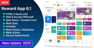 Reward App Lucky Spin + Offerwall + Html Game 5.7