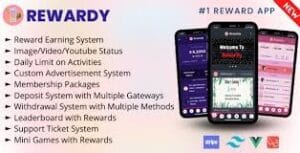 Rewardy - Status App with Reward Points + PWA + Backend 1.2