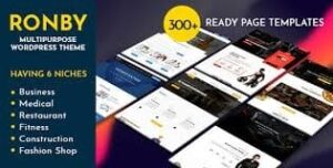 Ronby | 6 Niche Business Multi-Purpose WordPress Theme 6.1.6