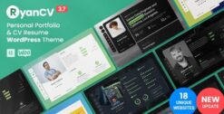 RyanCV - Personal Portfolio Resume Theme 3.7.1