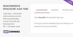 SS WooCommerce Myaccount Ajax Tabs 2.8.0
