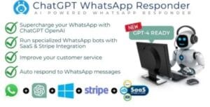 WhatsApp ChatGPT AI Responder + SaaS | WhatsApp Automation
