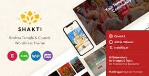 Shakti - Church & Religion Nonprofit Krishna WordPress Theme 1.7.0