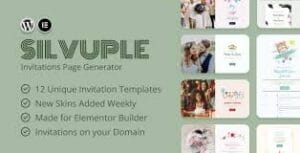 Silvuple - Online Invitations Maker (Addon For Elementor) 1.0.1