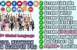Social Network Data Scraper Pro 18.02