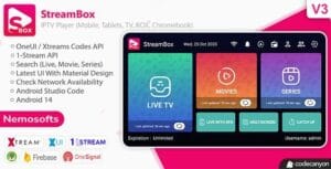 StreamBox – IPTV Player (Android Mobile, Tablets, TV, BOX, Chromebook) 2.0