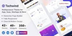Techwind - Multipurpose Landing Page WordPress Theme 1.0.2