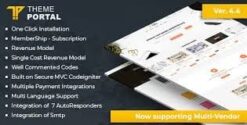 Theme portal multi-vendor eCommerce marketplace - sell digital products, themes, plugins, php script 4.5