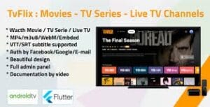 TvFlix – Movies – TV Series – Live TV Channels for Android TV 2.0