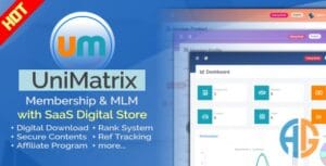 UniMatrix - Membership and MLM Script with SaaS Digital Store 5.4.0