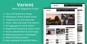 Varient - News & Magazine Script 2.2.1