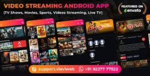Video Streaming Android App (TV Shows, Movies, Sports, Videos Streaming, Live TV) 1.7