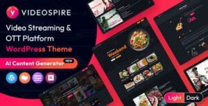 Videospire - Video Blog/Vlog Streaming & OTT Platform WordPress Theme with AI Content Generator 1.0.5