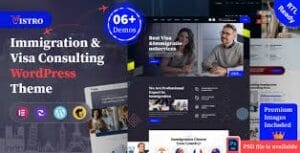 Vistro - Visa Immigration WordPress Theme 1.0.1