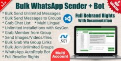 WaSender Bulk WhatsApp Sender + Group Sender + WhatsApp Auto Reply Bot 3.2.0