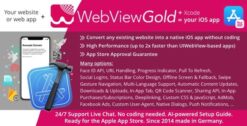 WebViewGold for iOS | Convert website to iOS app | No Code, Push, URL Handling & much more! 14.9