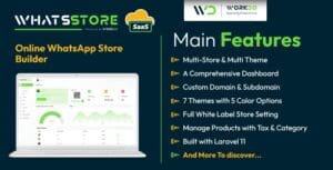 WhatsStore SaaS - Online WhatsApp Store Builder 8.0