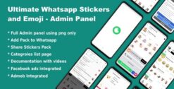 Whatsapp Telegram Signal Stickers and Animated Stickers - Admin Panel 4.0