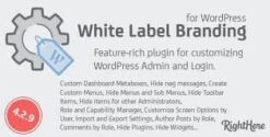 White Label Branding for WordPress 4.2.9