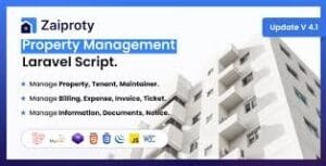 Zaiproty - Property Management Laravel Script 4.1