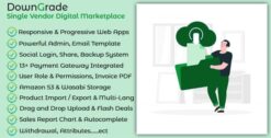 downGrade - Single Vendor Digital Marketplace With Subscription 6.5