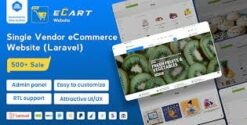 eCart Web- eCommerce Store Website with Laravel 5.0.2