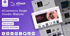 eShop Web- eCommerce Single Vendor Website 4.4.0