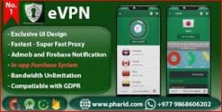 eVPN – Free Ultimate VPN | Android VPN, Billing, Phone Booster, Admob / Push Notification 4.4