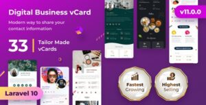 vCard SaaS - Business Card Builder SaaS - Laravel VCard Saas - NFC Card 10.0.0