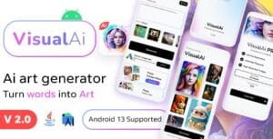 Ai Images Generator (V2- AUGUST) - VisualAI + Photo Editor Tools Android App 2.0
