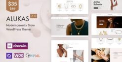 Alukas - Modern Jewelry Store WordPress Theme 2.0.5
