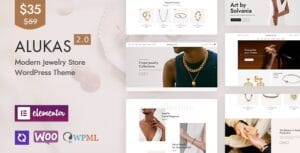 Alukas - Modern Jewelry Store WordPress Theme 2.0.5