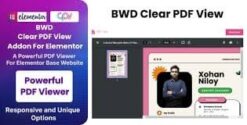 BWD Clear PDF View Addon For Elementor 1.6