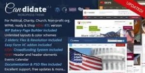 Candidate - Political/Nonprofit/Church WordPress Theme 7.3