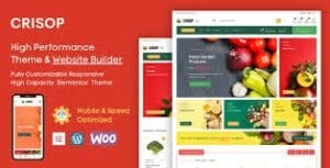 Crisop - Grocery & Organic Food Shop Elementor WooCommerce Theme 1.1.3