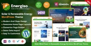 Energiso - Solar Technology & Renewable Energy WordPress Theme 1.3.1