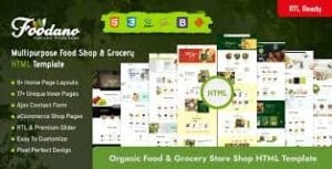 Foodano – Natural Food Shop & Grocery WordPress Theme 1.0.1