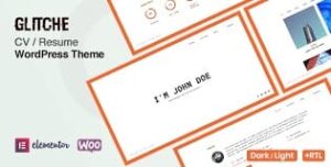 Glitche - Resume WordPress Theme 3.2.8