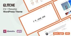 Glitche - Resume WordPress Theme 3.2.8