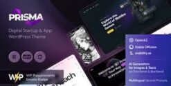 Prisma - Digital Startup & App WordPress Theme + AI 1.5