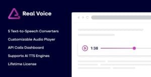 Real Voice - AI Text to Speech Plugin for WordPress 1.26