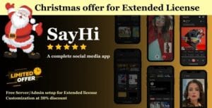 SayHi Social- (Timeline, chat, Live,Instagram,Reels,Facebook,Twitter,Threads, TikTok), 1.5