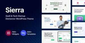 Sierra - SaaS & Tech Startup Elementor WordPress Theme 1.5