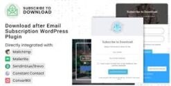 Subscribe to Download - Download after Email Subscription WordPress Plugin 2.0.7