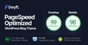 Swyft - PageSpeed Optimized WordPress Blog Theme 1.0.4